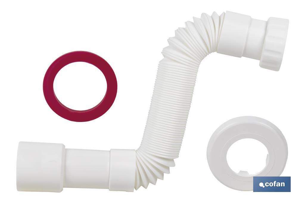 Tubo flexible blanco 300-720 mm